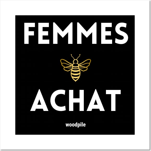 Women Be Shoppin En Francais Wall Art by Woodpile